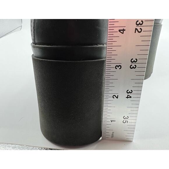 Eileen Fisher Womens 8 Kat Leather Platform Ankle Boots Booties Black 3" Heel - Picture 5 of 13